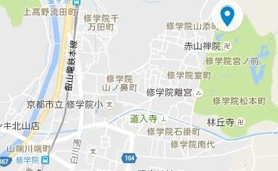 赤山禅院の地図